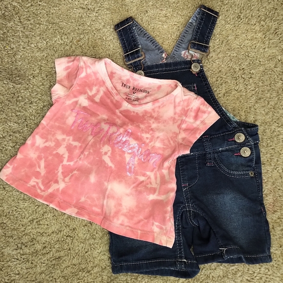 True Religion Baby Girl 3 Piece Set 9 mths- EUC - Picture 7 of 13